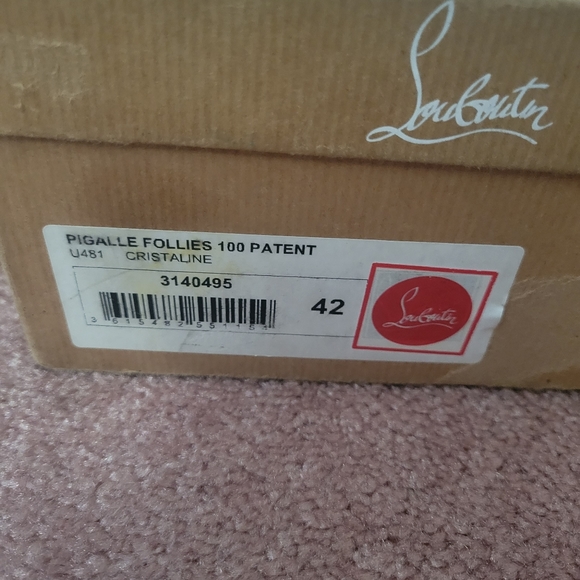 Christian Louboutin Pigalle Follies Patent Leather Cristaline Blue 42 - Picture 9 of 9